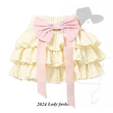 Harajuku Kawaii Lolita Mini Skirt – High Waist Ruffle Cake Layer from Kawaii Stop