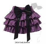 Harajuku Kawaii Lolita Mini Skirt – High Waist Ruffle Cake Layer from Kawaii Stop
