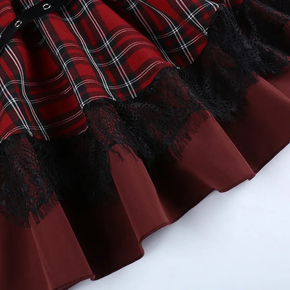 Harajuku Plaid Pleated Skirt - Y2K Mini Cake Skirt from Kawaii Stop