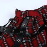 Harajuku Plaid Pleated Skirt - Y2K Mini Cake Skirt from Kawaii Stop