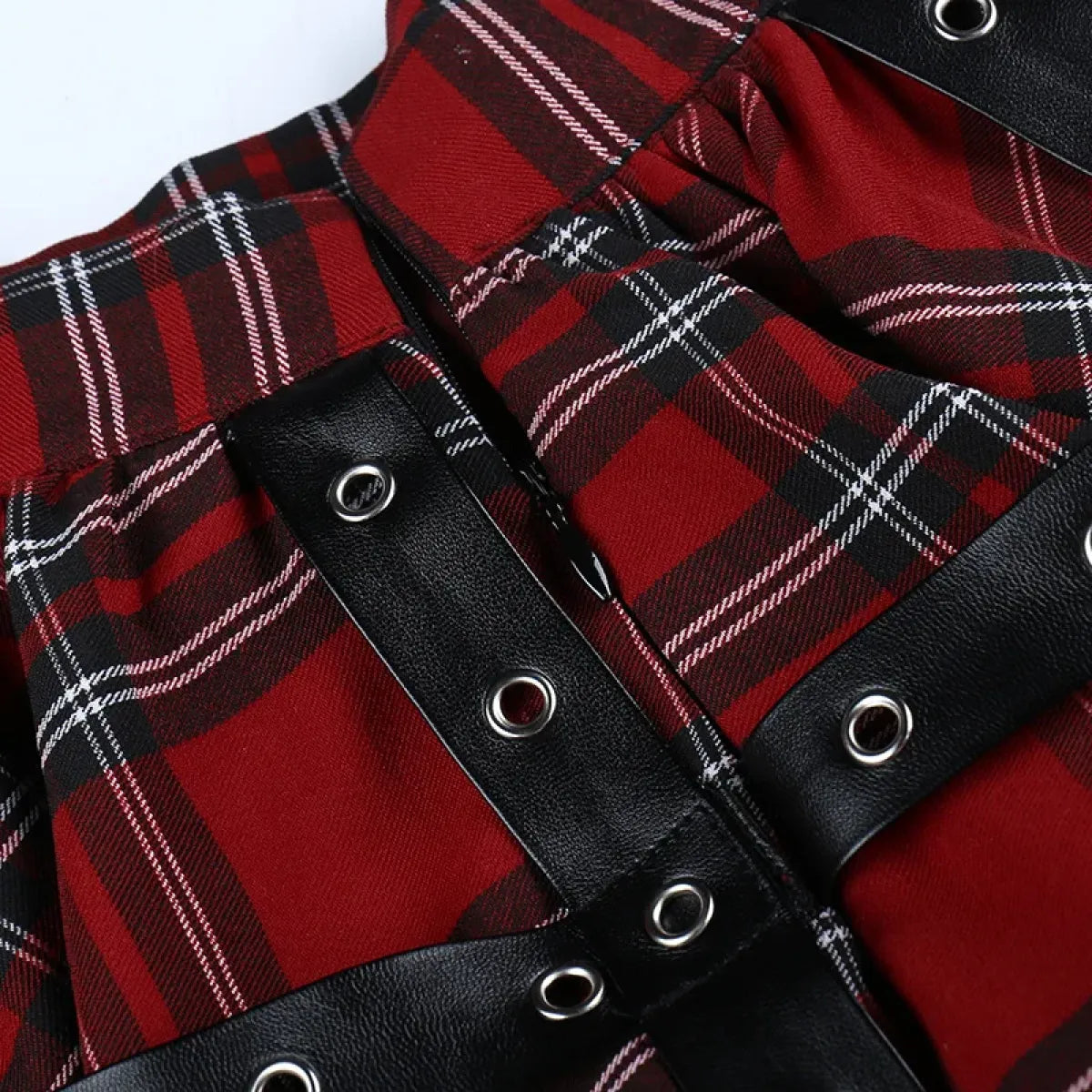 Harajuku Plaid Pleated Skirt - Y2K Mini Cake Skirt from Kawaii Stop