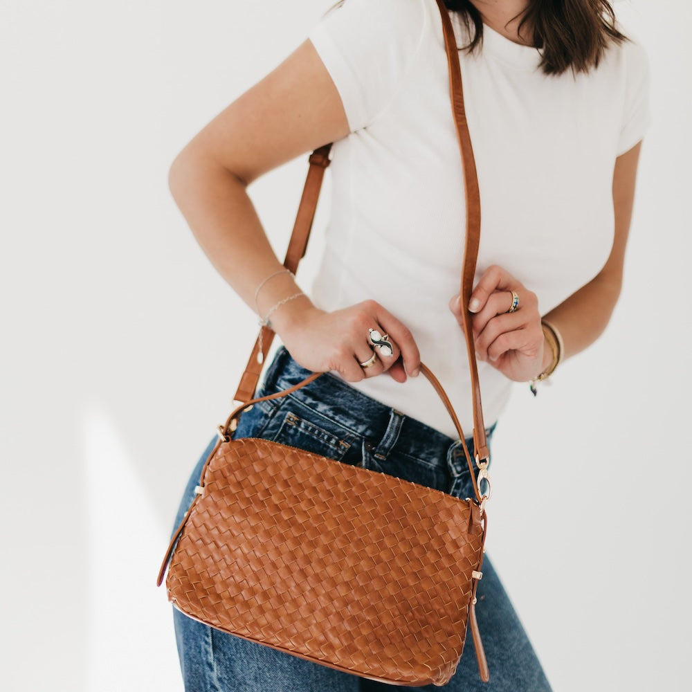 Harper Hobo Slouchy Woven Shoulder Bag from Pretty Simple