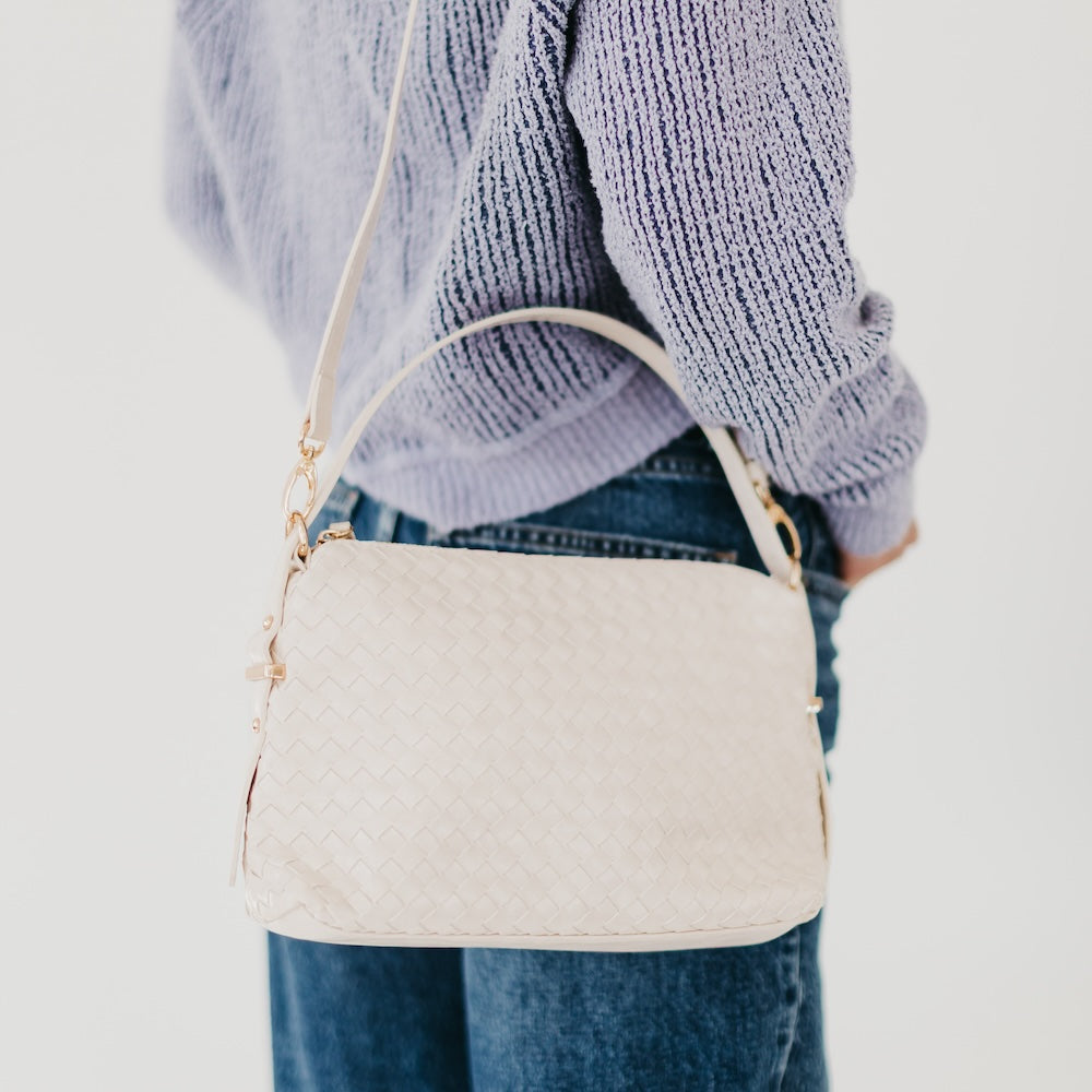 Harper Hobo Slouchy Woven Shoulder Bag from Pretty Simple