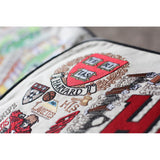 Harvard University Collegiate Embroidered Pillow by CatStudio from Quirks!