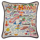 Hawaii Hand-Embroidered Pillow from Quirks!