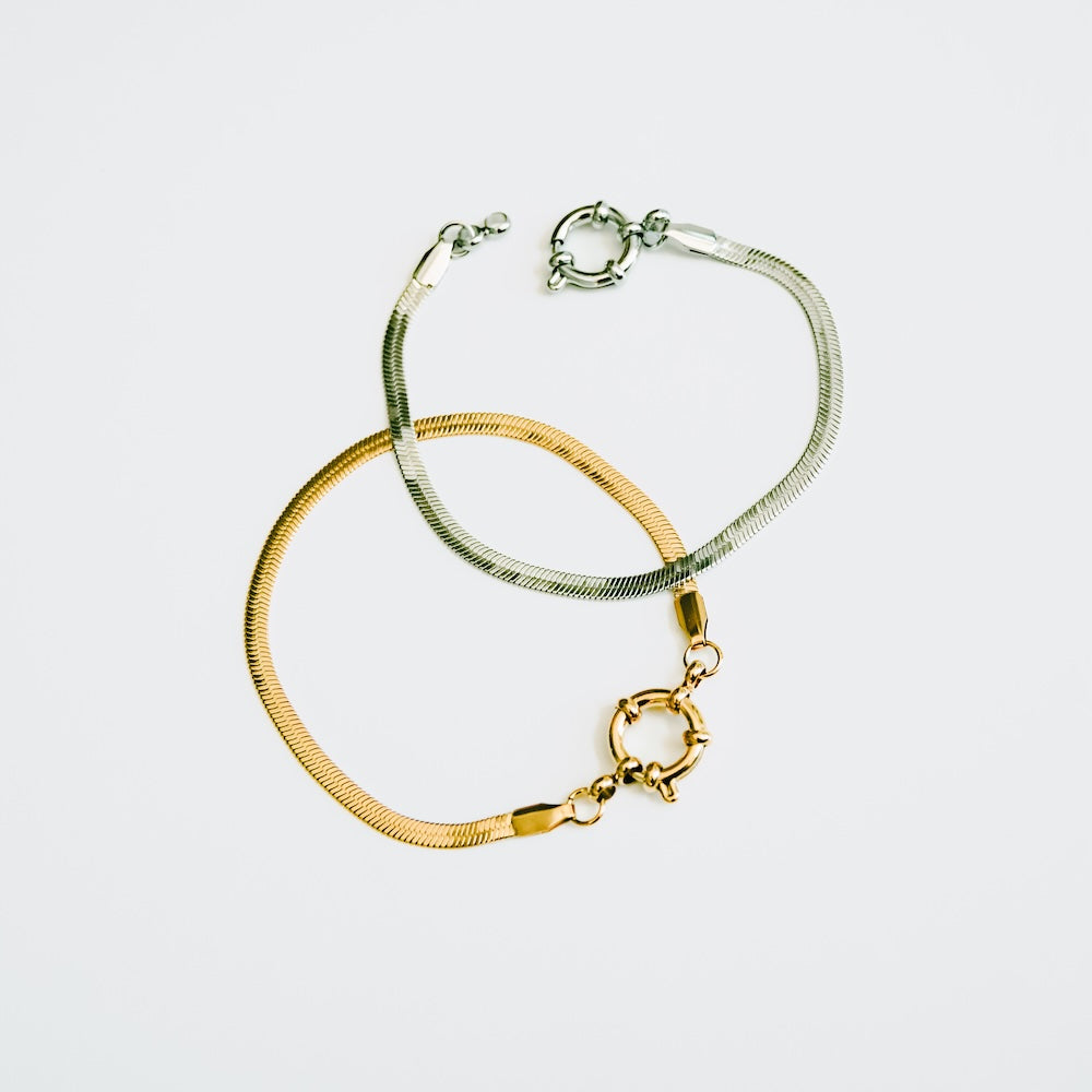 Hayden Herringbone Chain Bracelet - WATERPROOF from Pretty Simple