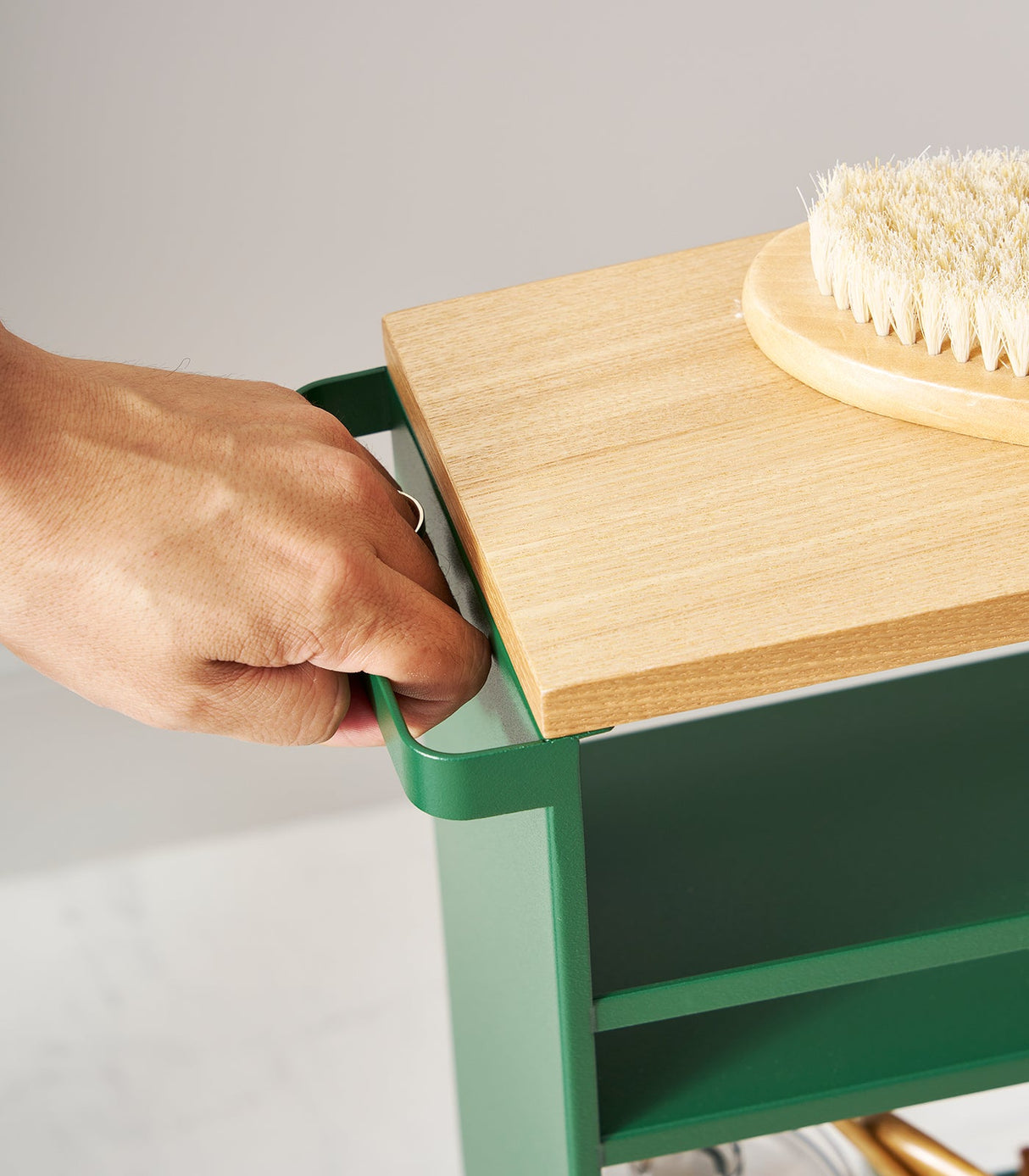 Slim Storage Cart (32" H)  - Steel - Forest Green from Yamazaki Home