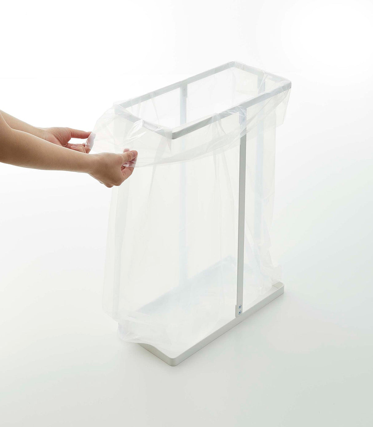 Lidded Garbage Bag Holder - Steel from Yamazaki Home