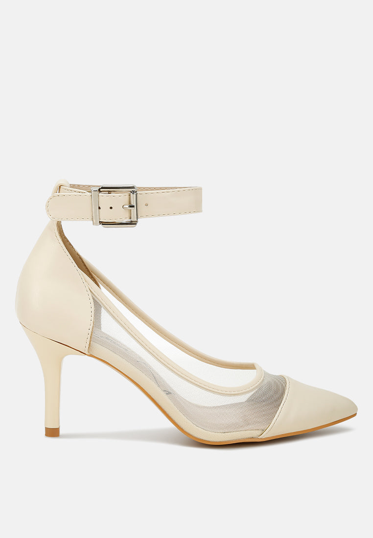 Hearst Pointy Toe Ankle Strap Pumps from London Rag International