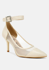 Hearst Pointy Toe Ankle Strap Pumps from London Rag International