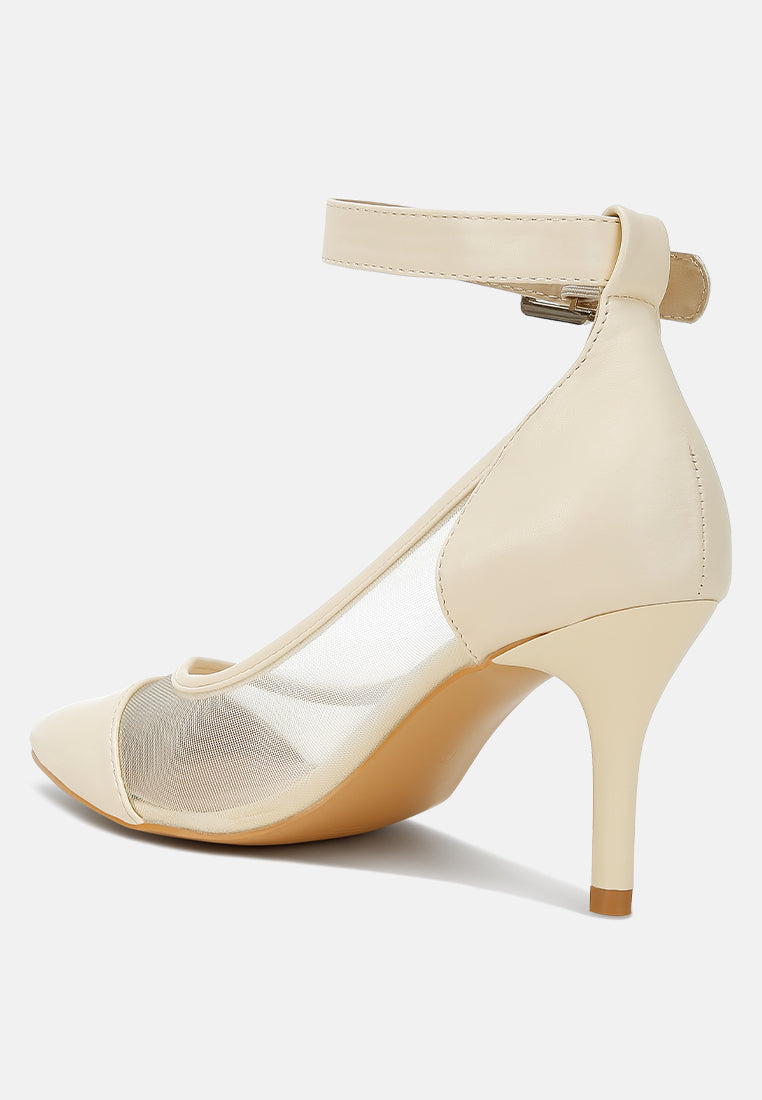 Hearst Pointy Toe Ankle Strap Pumps from London Rag International