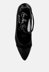 Hearst Pointy Toe Ankle Strap Pumps from London Rag International
