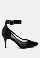 Hearst Pointy Toe Ankle Strap Pumps from London Rag International