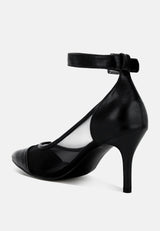 Hearst Pointy Toe Ankle Strap Pumps from London Rag International