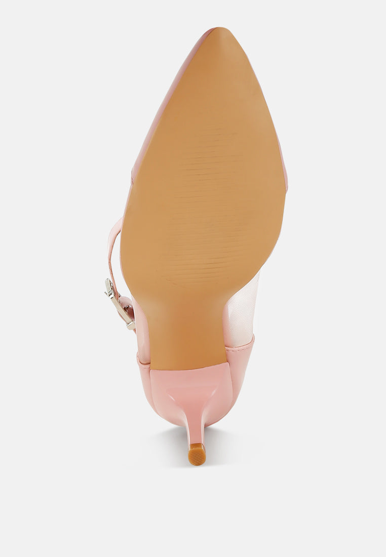 Hearst Pointy Toe Ankle Strap Pumps from London Rag International
