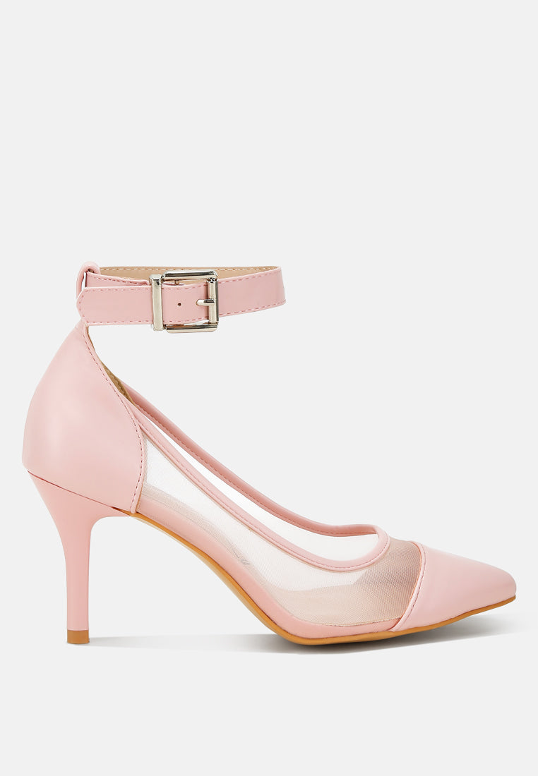 Hearst Pointy Toe Ankle Strap Pumps from London Rag International