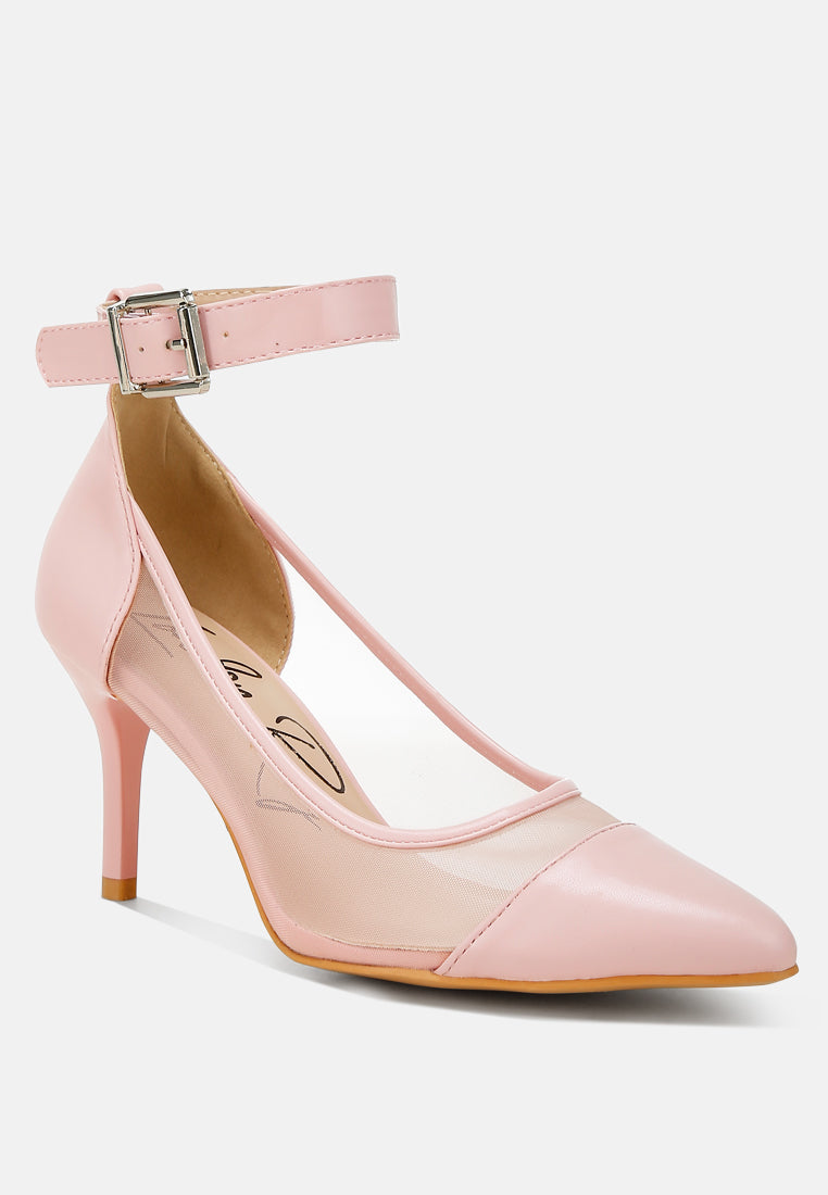 Hearst Pointy Toe Ankle Strap Pumps from London Rag International