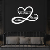 Custom Heart and Infinity Metal Wall Art from VITAHOME DESIGN LLC