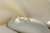 Heart CZ Stud Earrings from eklexic