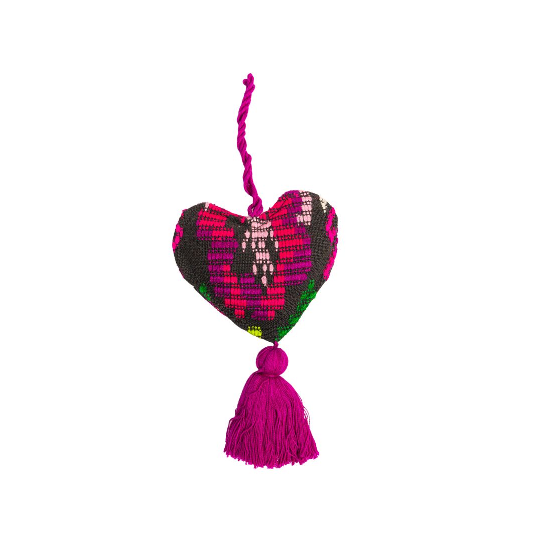 Guatemalan Heart Ornament from Upavim Crafts