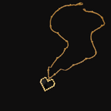 Pixel Heart Necklace - Gold from Medusa's Makeup