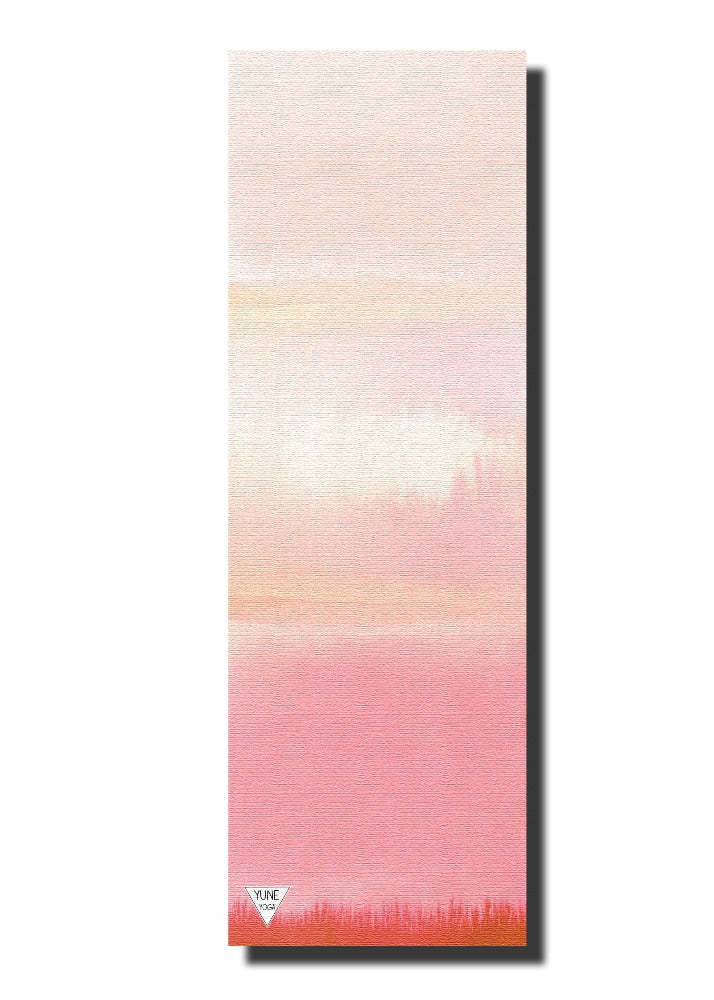 Hecate Yoga Mat – 6 mm Extra Thick, Non-Slip Eco-Friendly PER with Soft Pink Ombré UV-Printed Design | from Yune Yoga