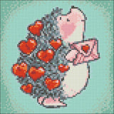 Hedgehog CS2311 7.9 x 7.9 inches Crafting Spark Diamond Painting Kit from Wizardi