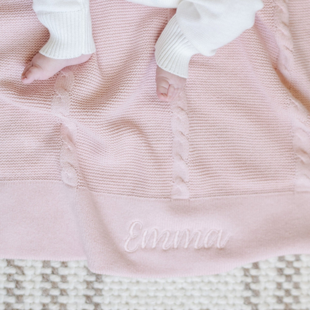 HEIRLOOM COTTON KNIT RECEIVING BLANKETS From Saranoni
