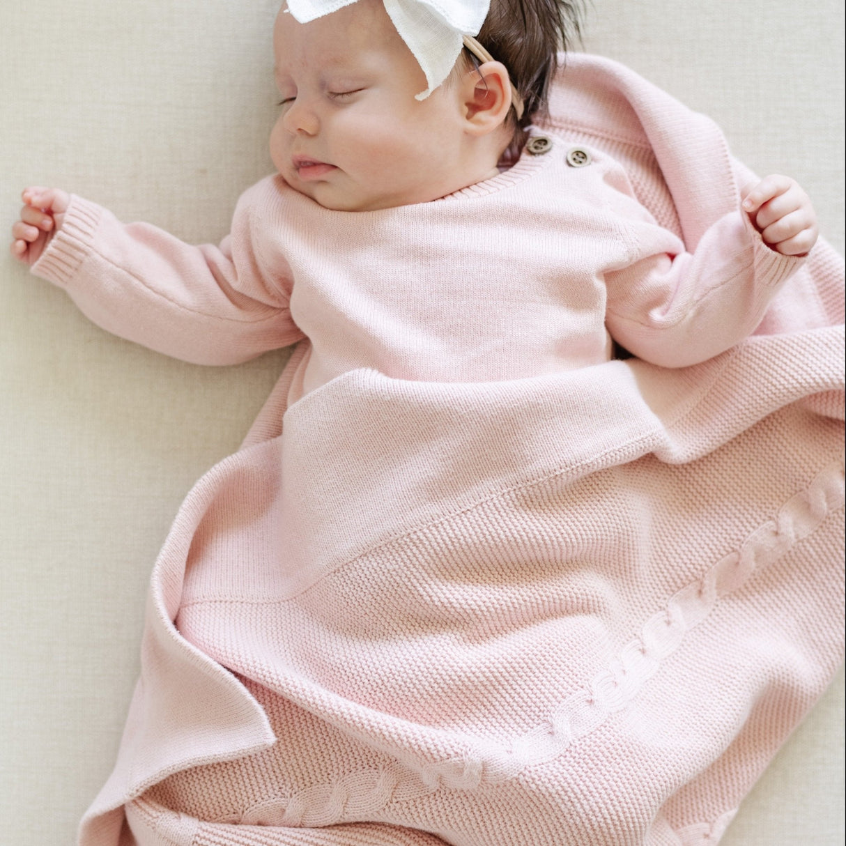 HEIRLOOM COTTON KNIT RECEIVING BLANKETS From Saranoni