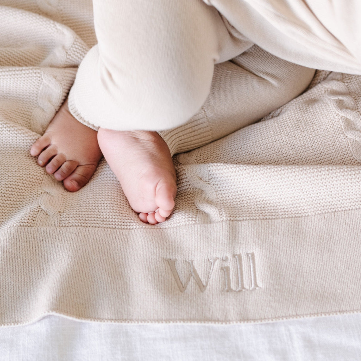 HEIRLOOM COTTON KNIT RECEIVING BLANKETS From Saranoni