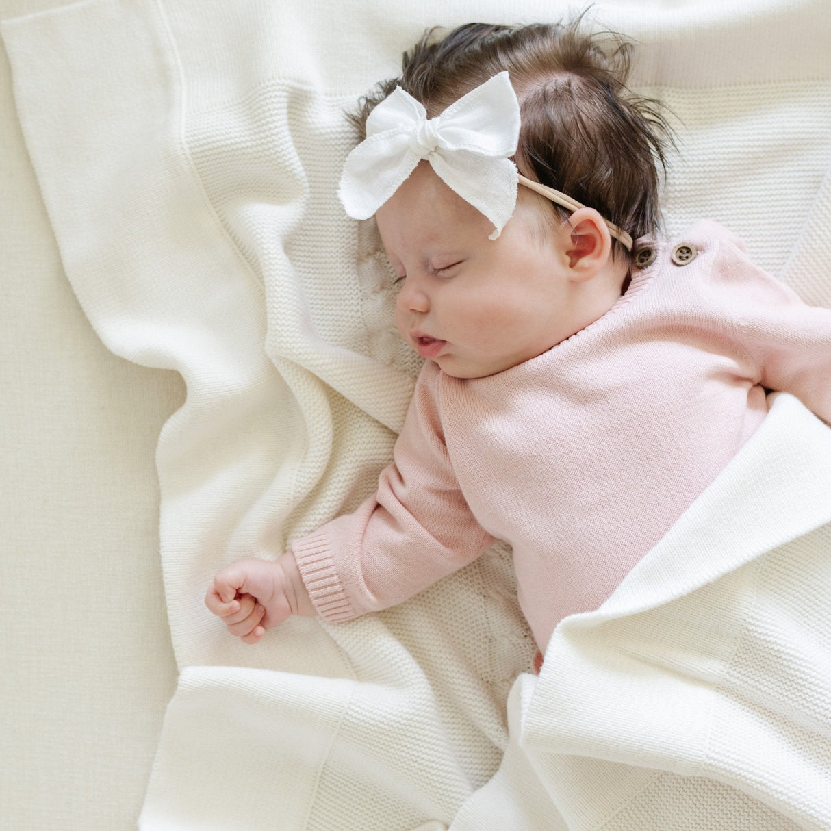 HEIRLOOM COTTON KNIT RECEIVING BLANKETS From Saranoni