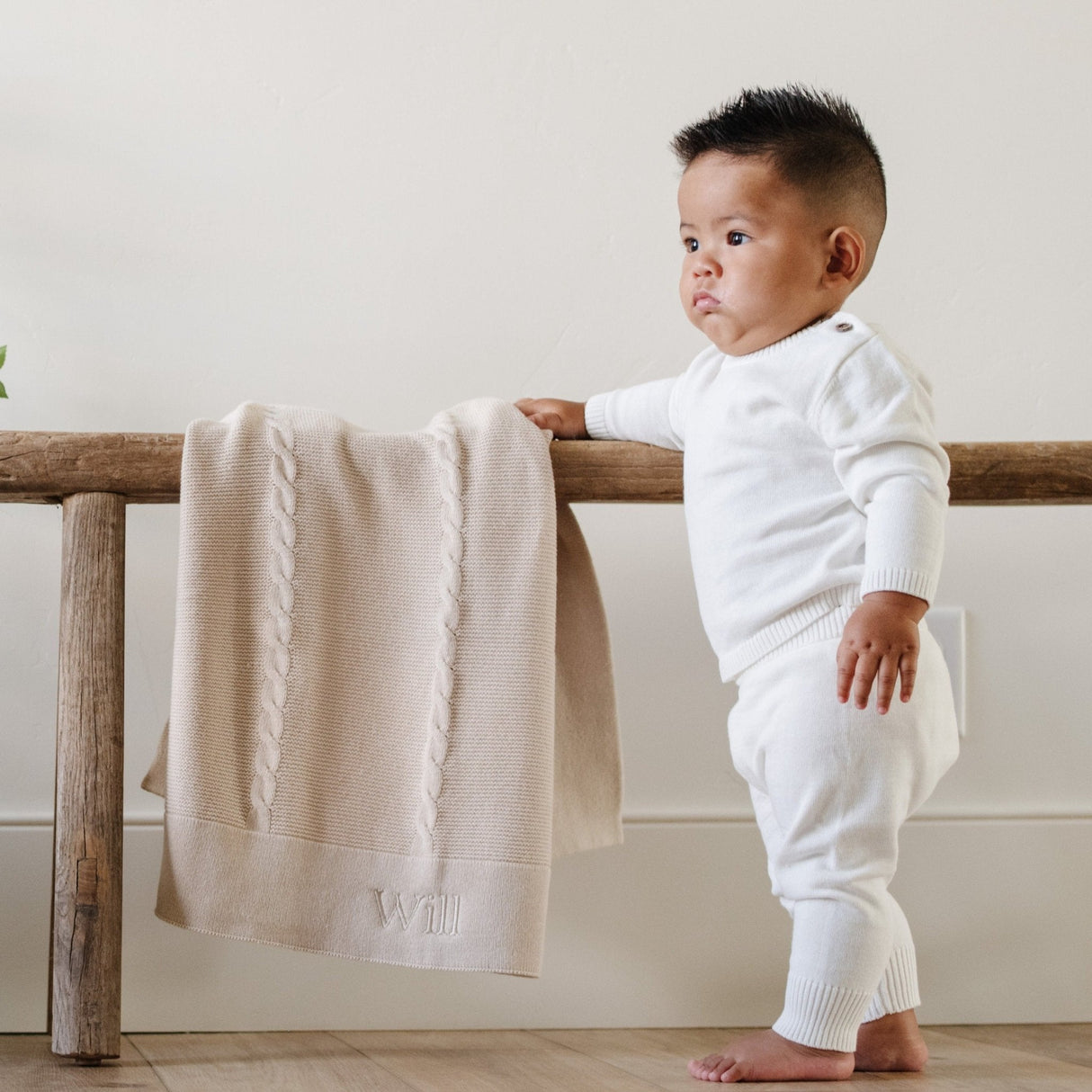 HEIRLOOM COTTON KNIT RECEIVING BLANKETS From Saranoni