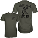 Hell Yeah Brother Cowboy Men's T-Shirt From Combat Iron Apparel