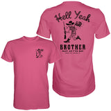 Hell Yeah Brother Cowboy Men's T-Shirt From Combat Iron Apparel