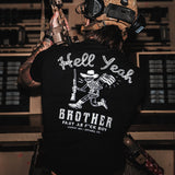 Hell Yeah Brother Cowboy Men's T-Shirt From Combat Iron Apparel