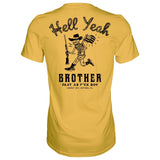 Hell Yeah Brother Cowboy Men's T-Shirt From Combat Iron Apparel