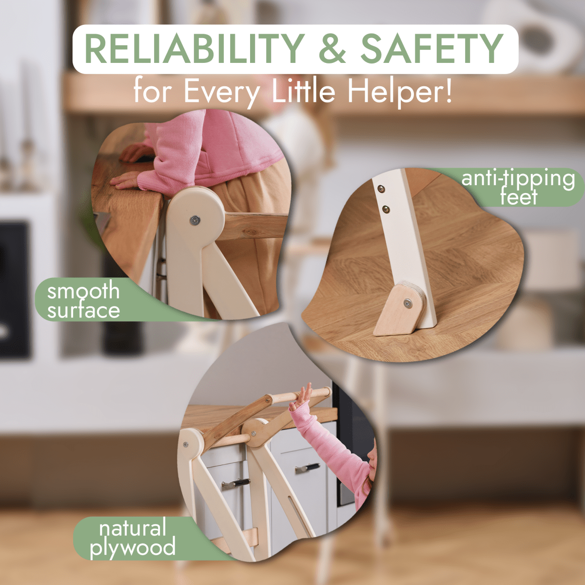 Helper Tower: A Multi-functional Foldable Step Stool for Kids from Goodevas