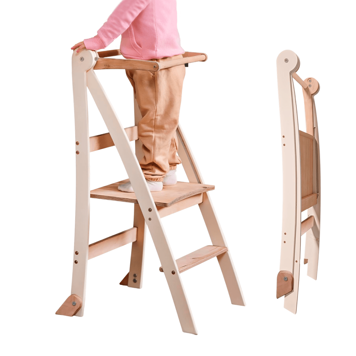 Helper Tower: A Multi-functional Foldable Step Stool for Kids from Goodevas