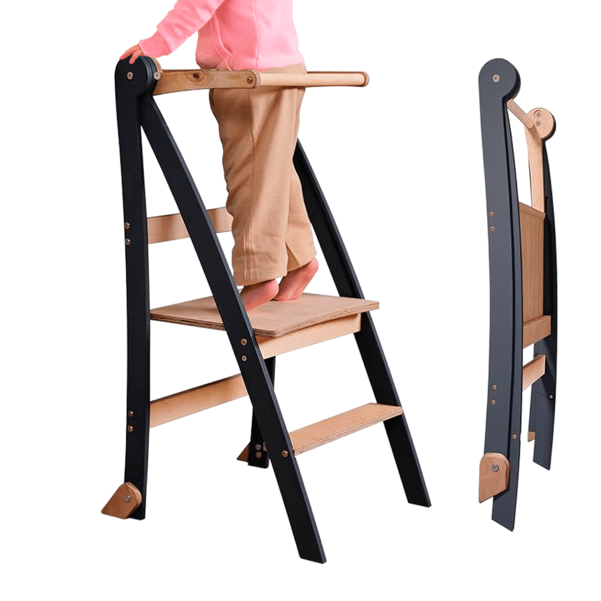 Helper Tower: A Multi-functional Foldable Step Stool for Kids from Goodevas