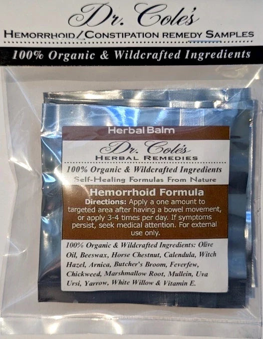 Hemorrhoids & Constipation Sample Pack from COLEHERBALS