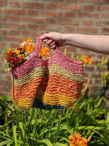 Herbal Dyed Recycled Market Tote Knit & Crochet Pattern from Darn Good Yarn
