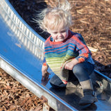 Herbal Dyed Silk Toddler Poncho Crochet Pattern from Darn Good Yarn