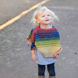 Herbal Dyed Silk Toddler Poncho Crochet Pattern from Darn Good Yarn