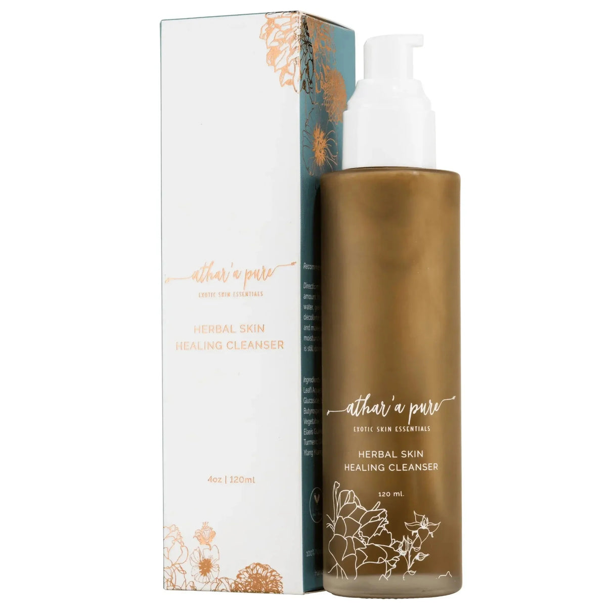 Herbal Skin Healing Cleanser (100% Natural, Vegan, Organic) From Athar'a Pure