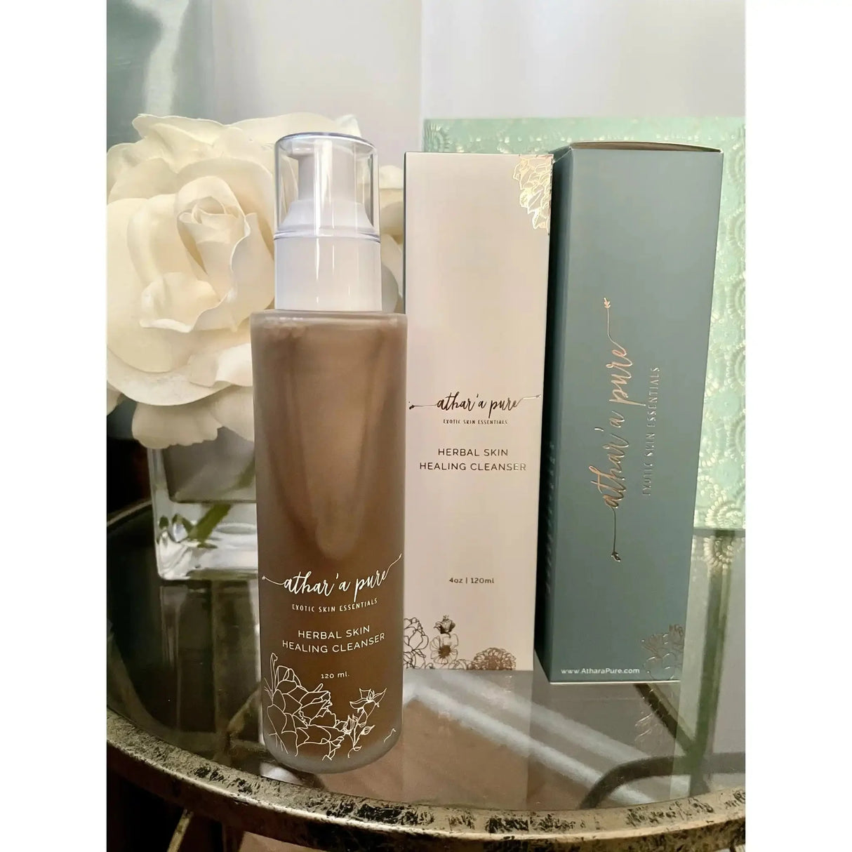 Herbal Skin Healing Cleanser (100% Natural, Vegan, Organic) From Athar'a Pure