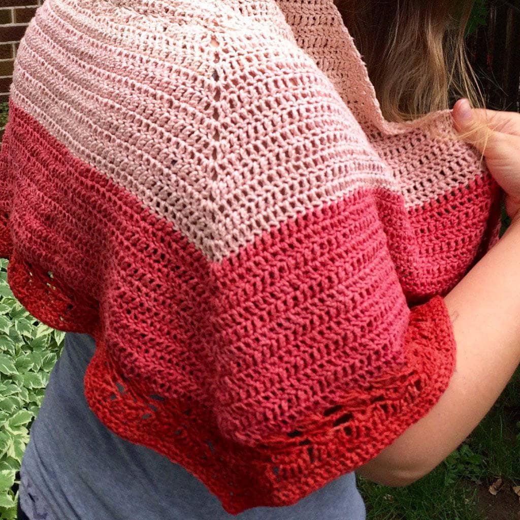 Herbal Sunrise Shawl Crochet Pattern from Darn Good Yarn