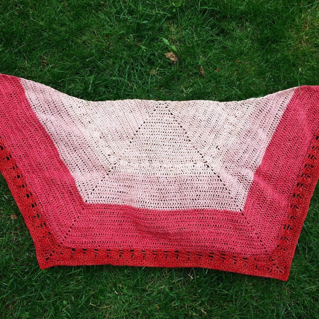 Herbal Sunrise Shawl Crochet Pattern from Darn Good Yarn
