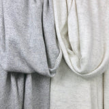 Gray Herringbone Cashmere Scarf from SLATE + SALT