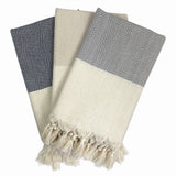 Herringbone Turkish Hand Towel from SLATE + SALT