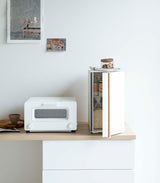 Bread Box - Two Styles - Steel + Wood from Yamazaki Home